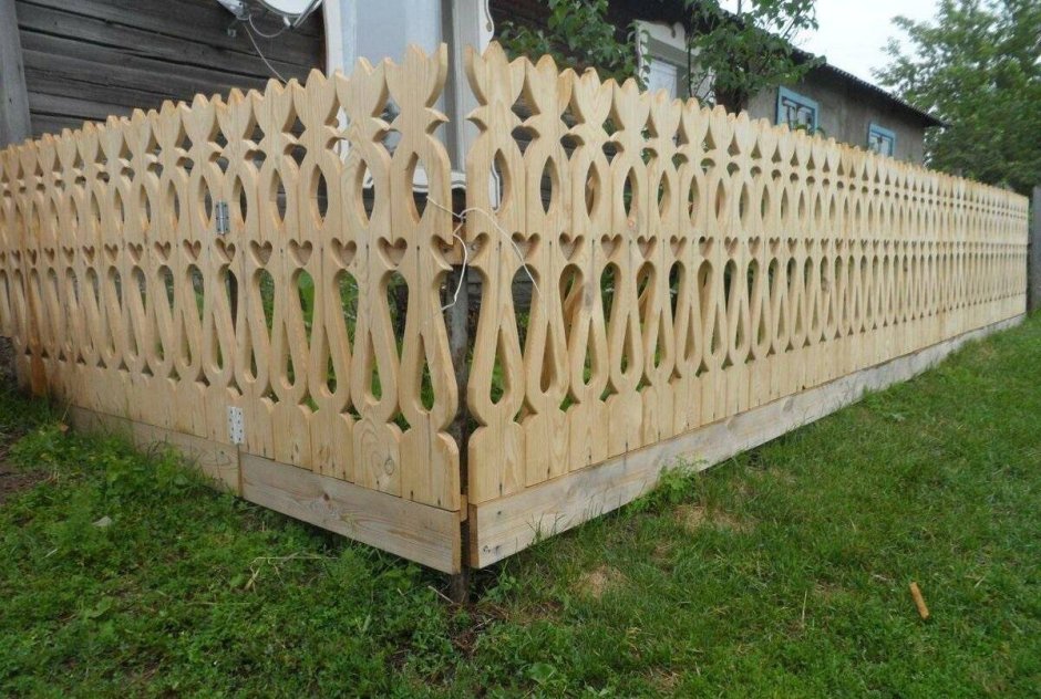 Забор декоративный деревянный