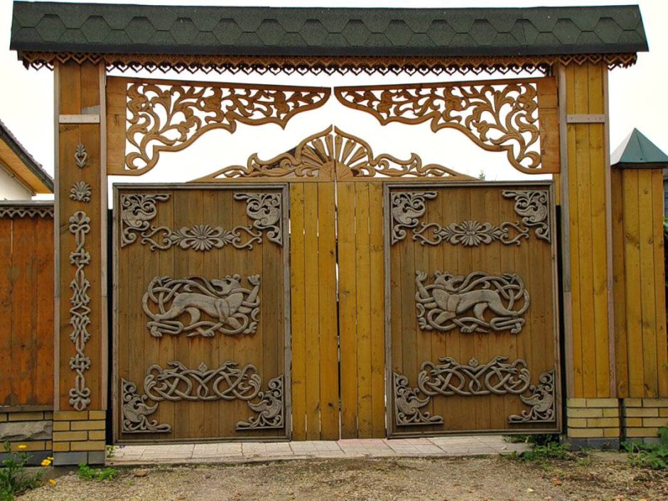 Тесовые ворота древняя Русь