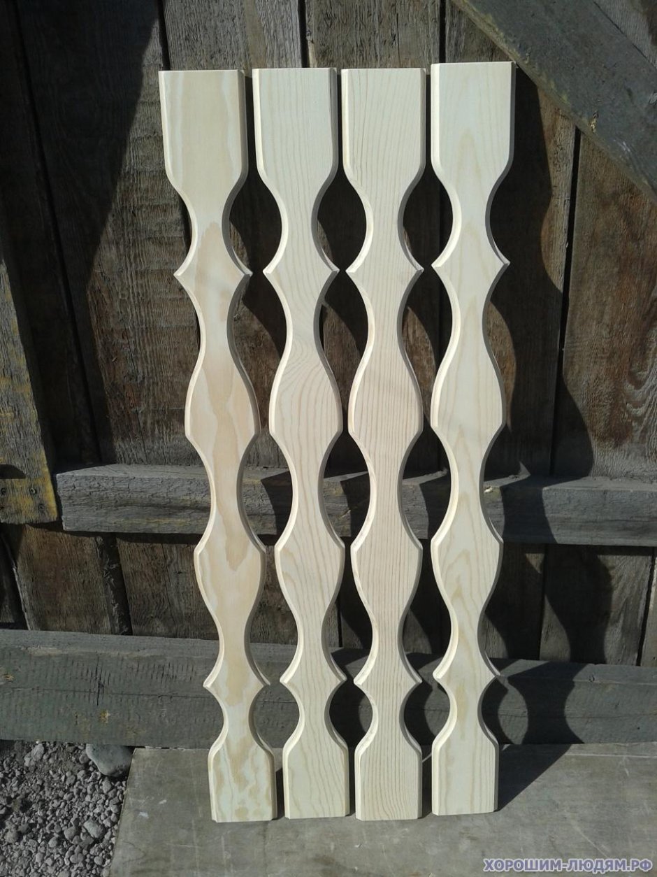 Плоские балясины из дерева