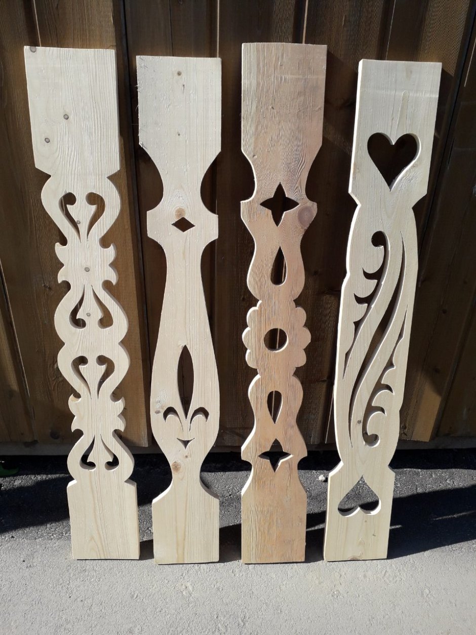 Плоские балясины из дерева