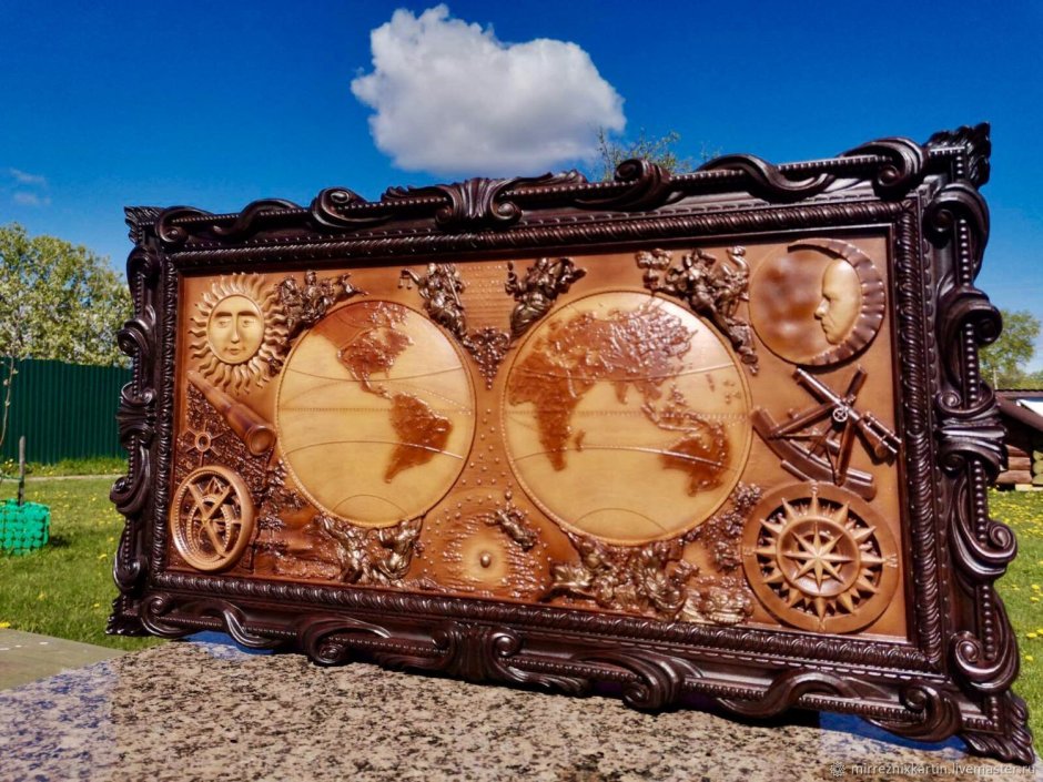 Резные деревянные ворота