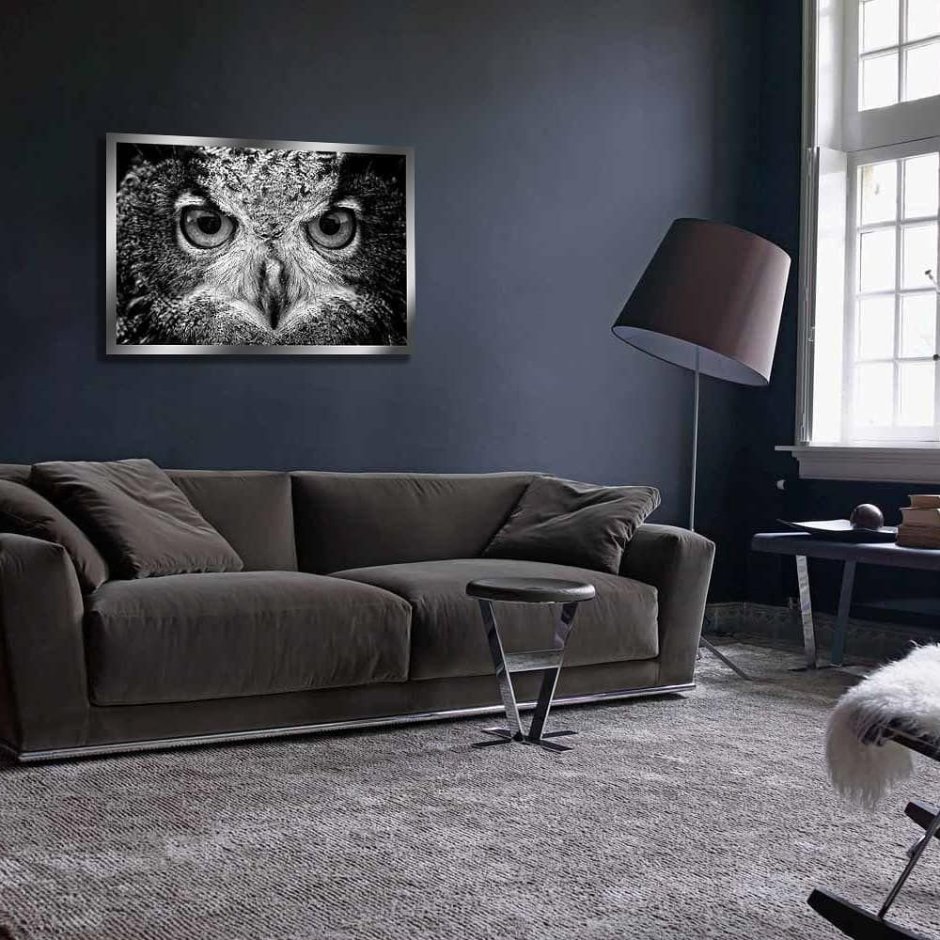 Темные стены в интерьере