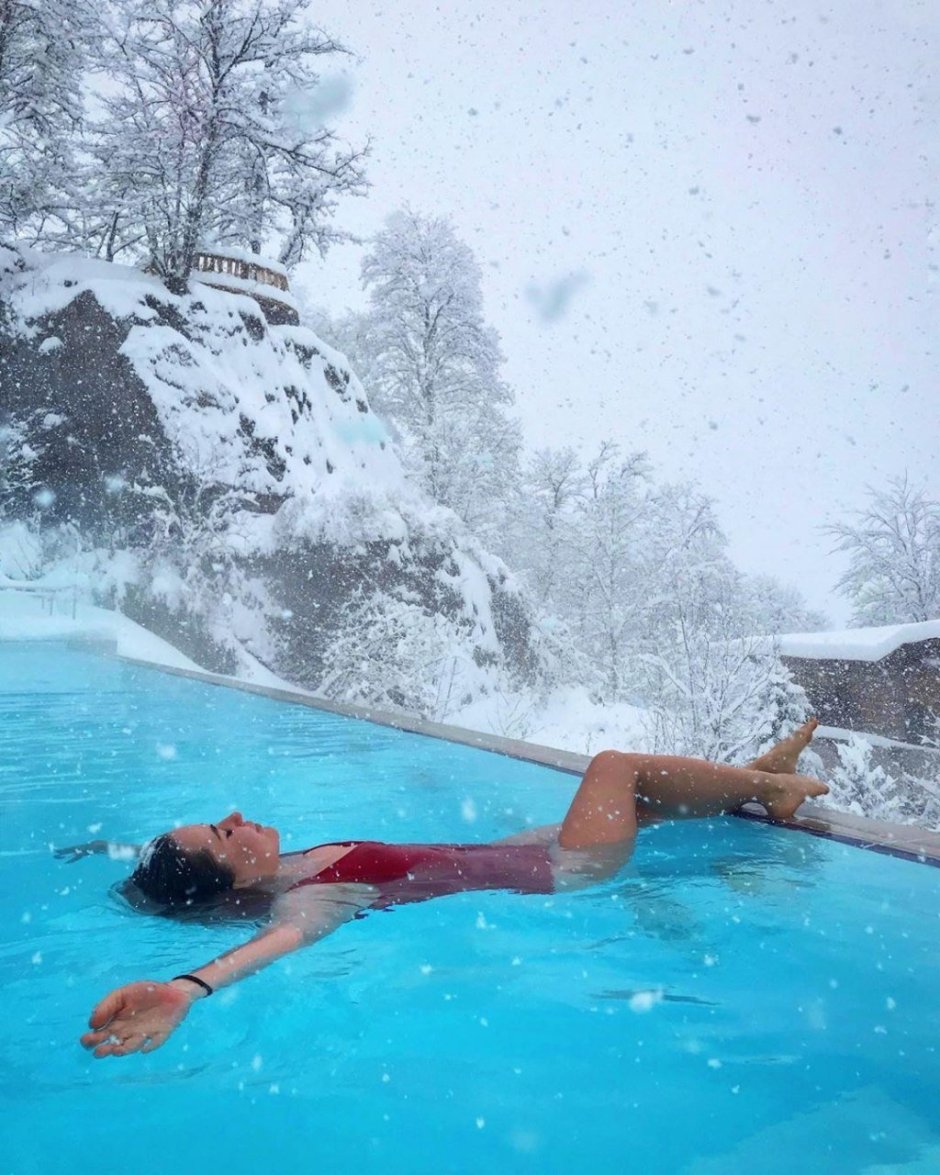 Термальный бассейн роза Хутор