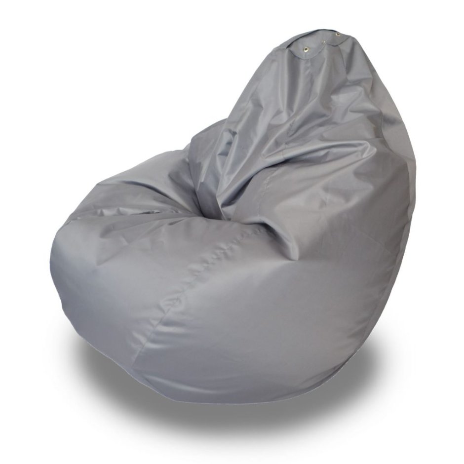 Кресло груша Оксфорд серый