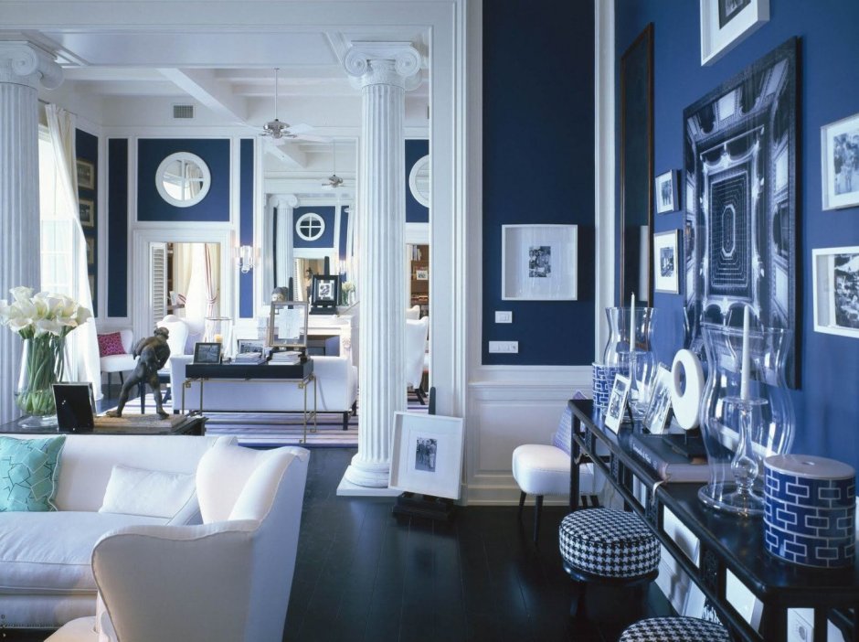 Средиземноморский греческий стиль в интерьере