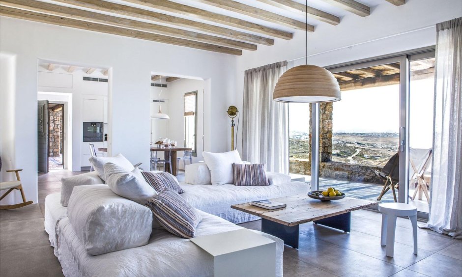 Вилла дом Средиземноморский стиль интерьера