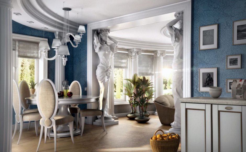 Интерьер в стиле древней Греции