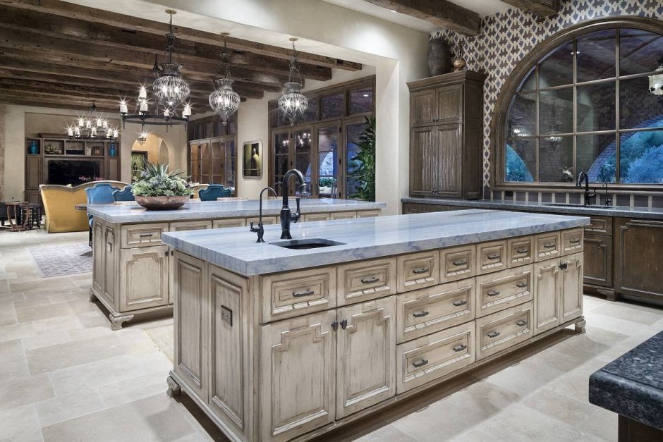 Кухня состаренное дерево