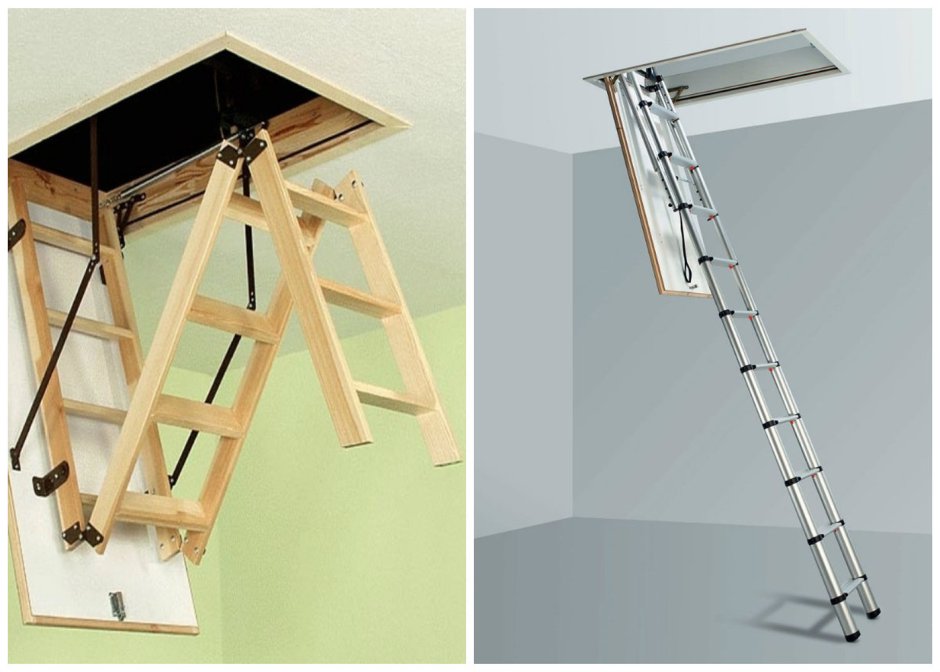 Люк ЛАЗ 800х800 на чердак с лестницей