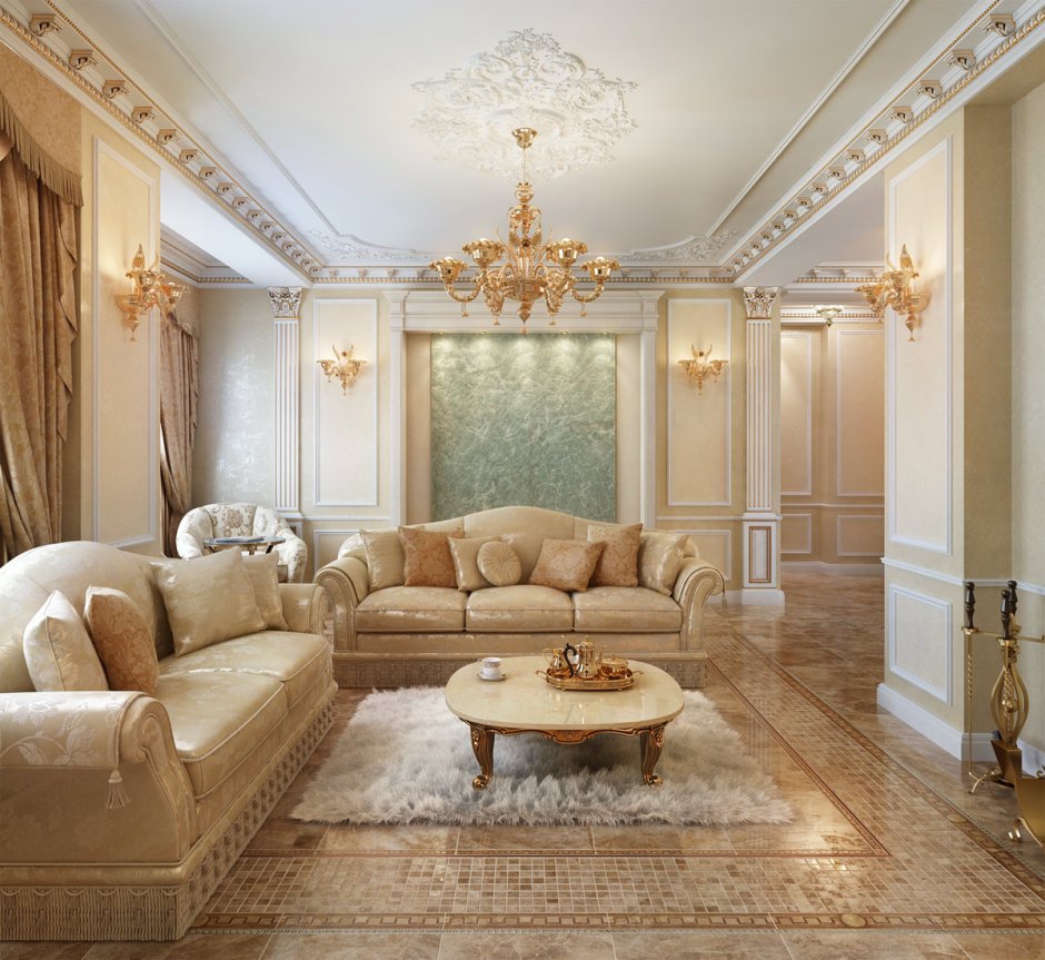 Гостиная в классическом стиле