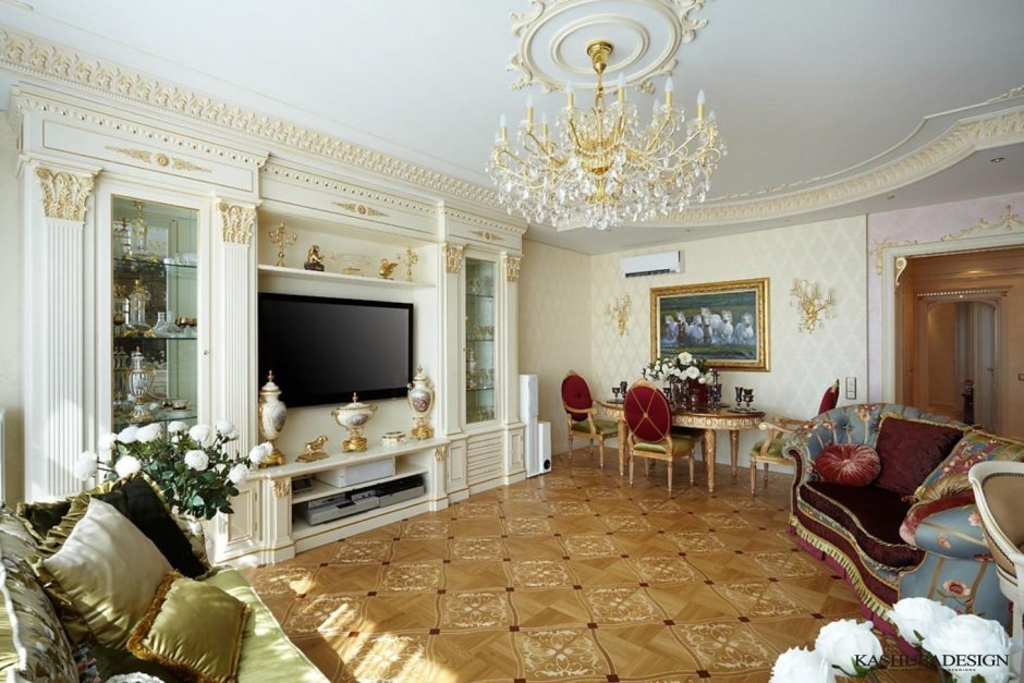 Гостиная в классическом стил