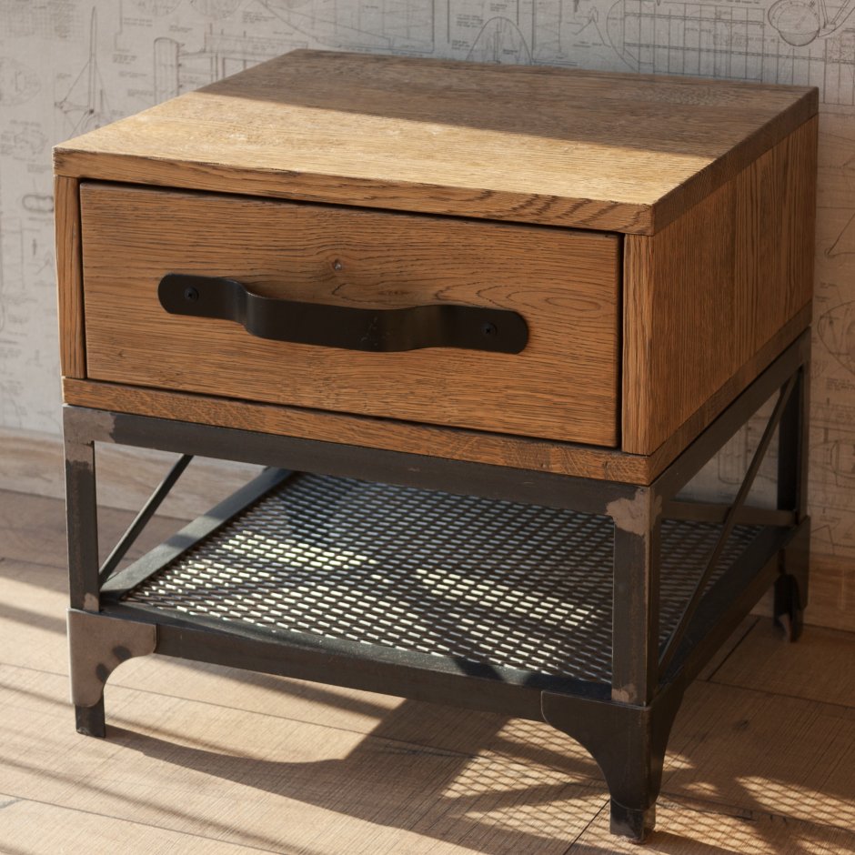 Прикроватная тумба лофт Индастриал