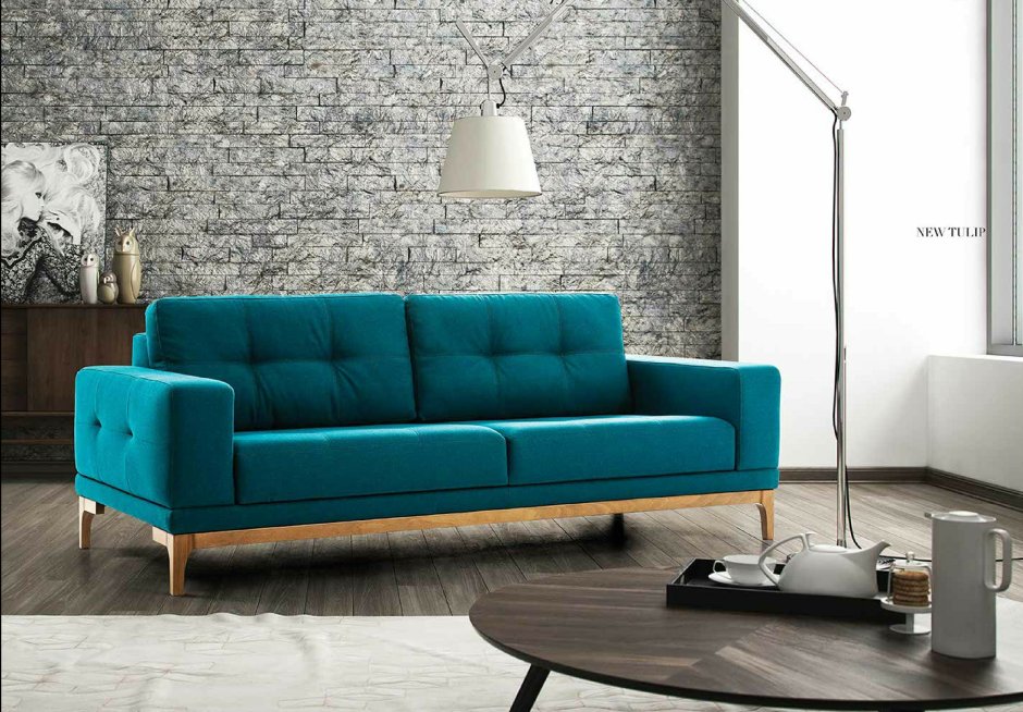 Диван бирюзового цвета