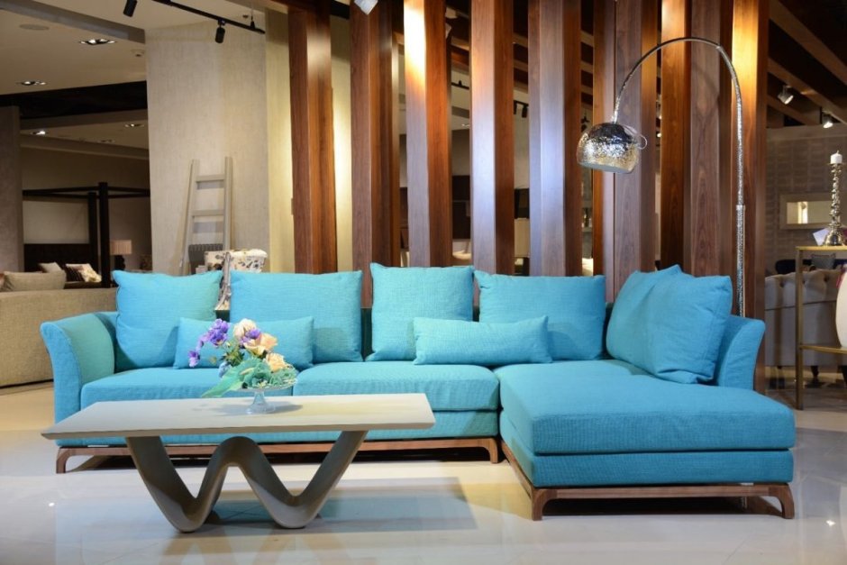 Бирюзовый диван икеа