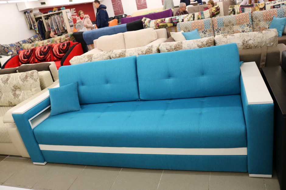Диван угловой еврокнижка София бирюзовый