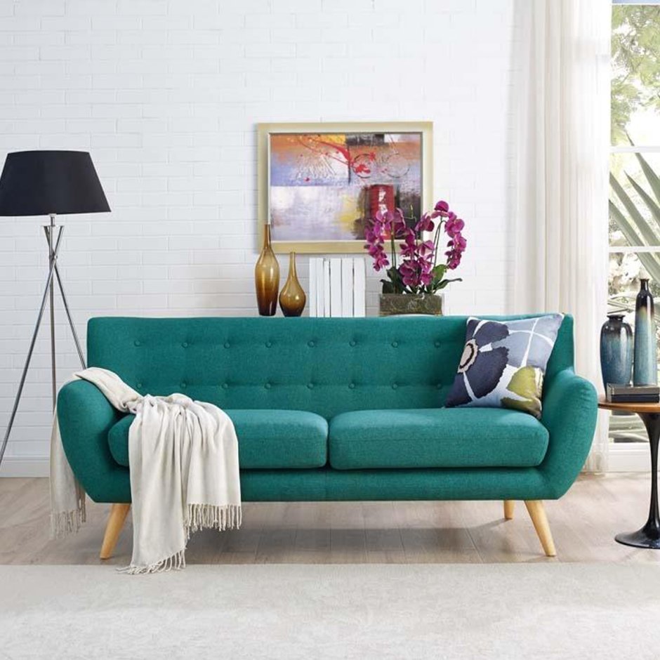 Диван бирюзового цвета