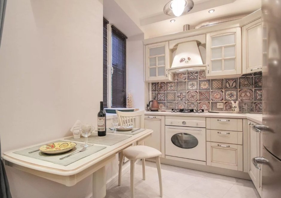 Кухня 5 кв м в стиле Прованс