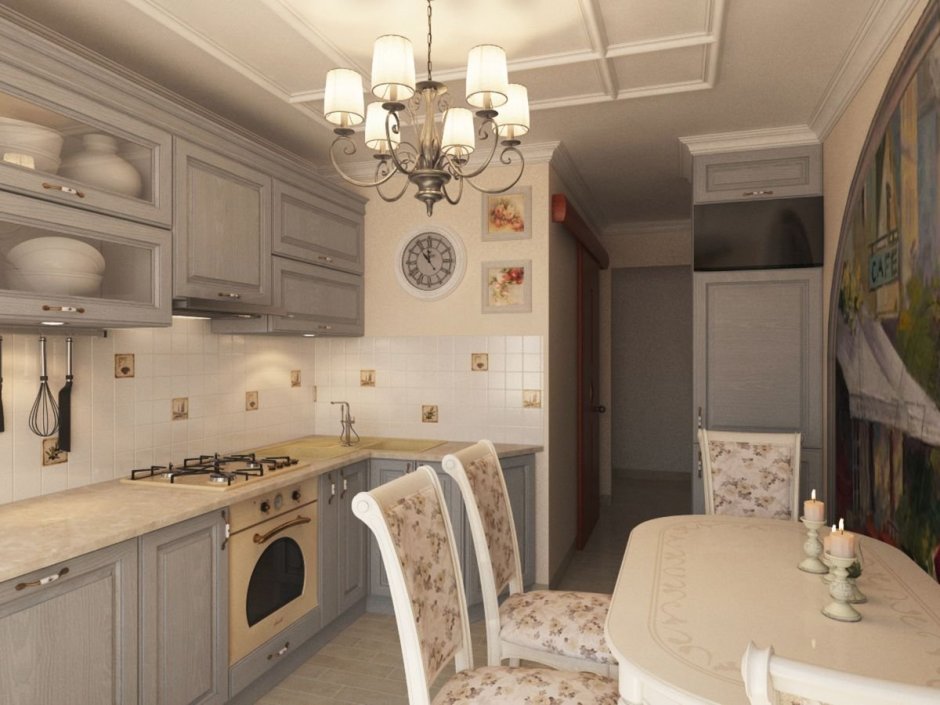 Кухня 10 кв метров в стиле Прованс