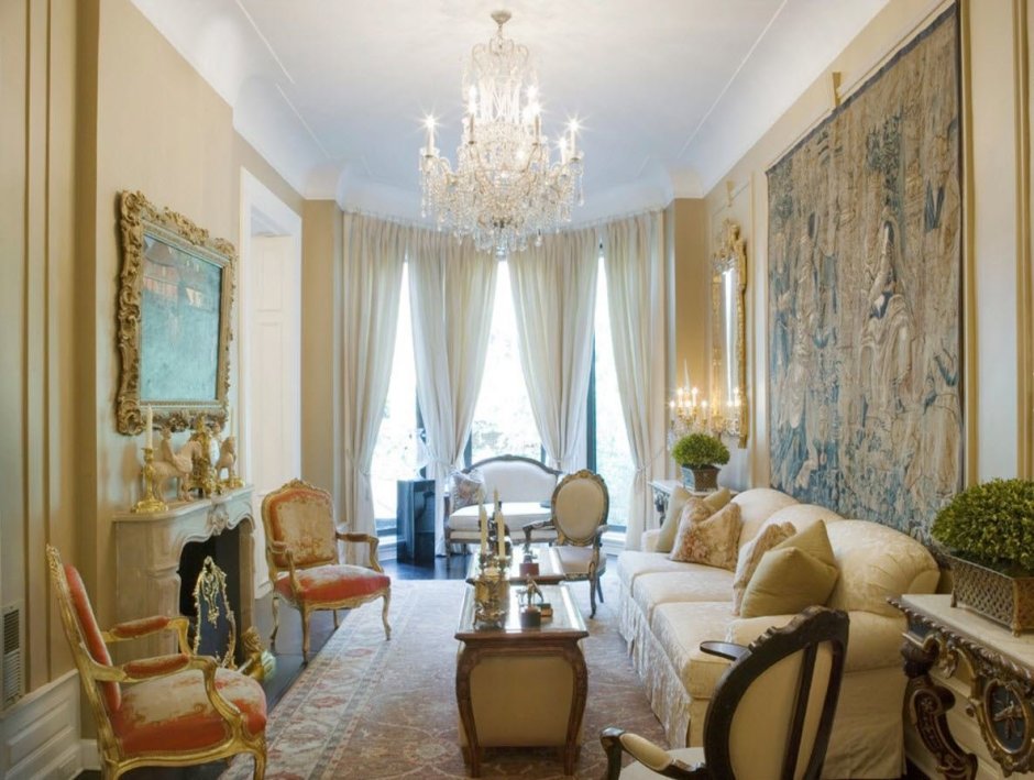 Гобелен в интерьере современная классика