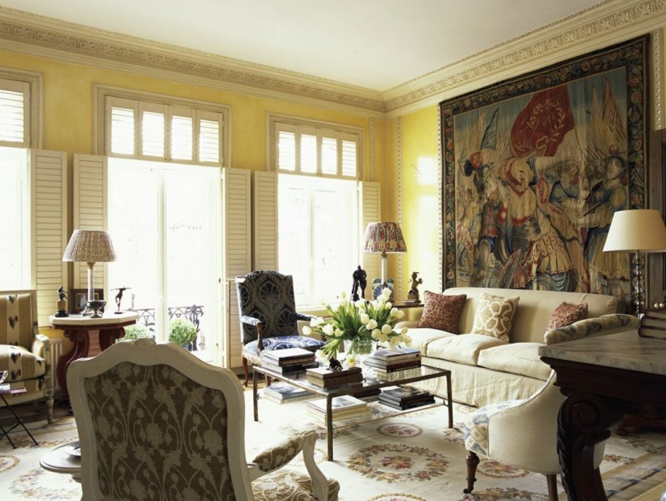 Гобелены в классическом интерьере