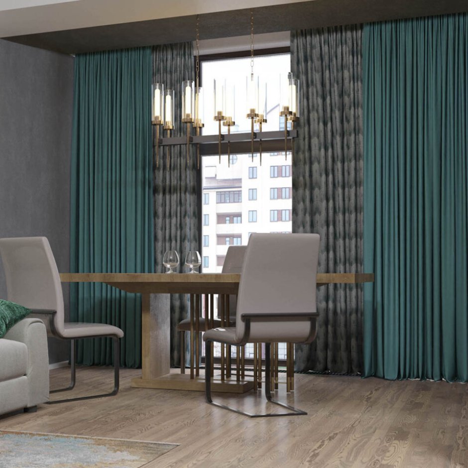 Шторы хофф 300 Изумрудные