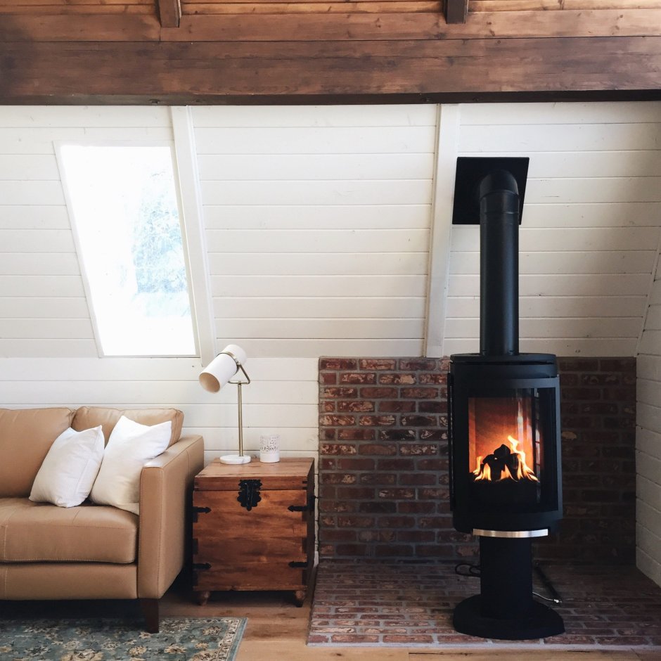 Камин в каркасном доме