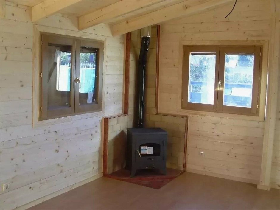 Отопительная печь в деревянном доме