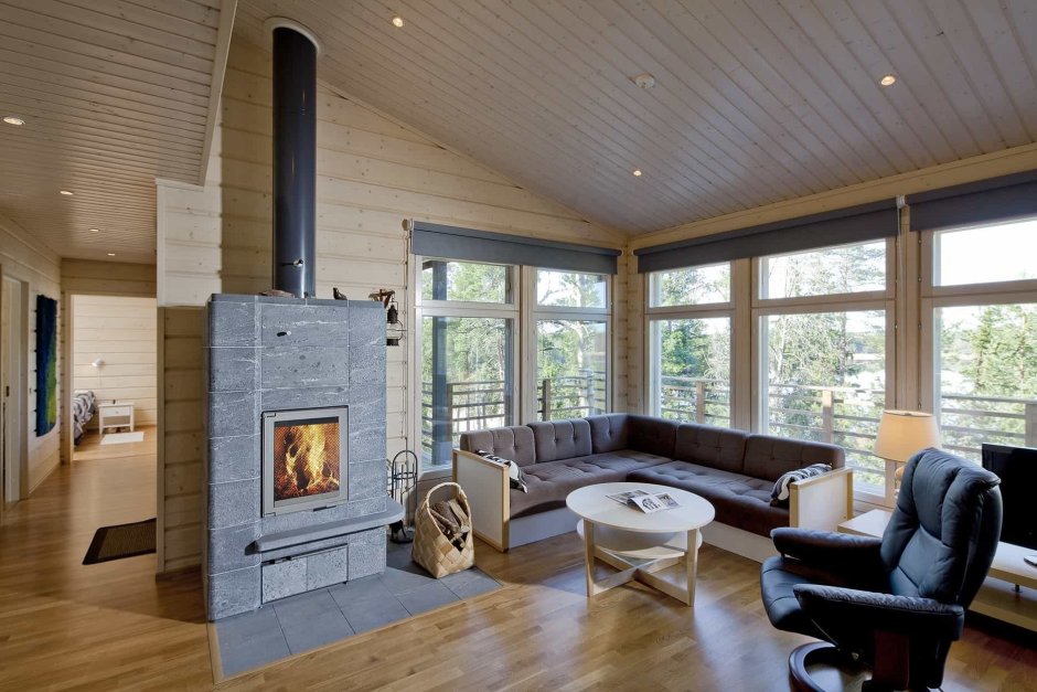 Печь в деревянном доме