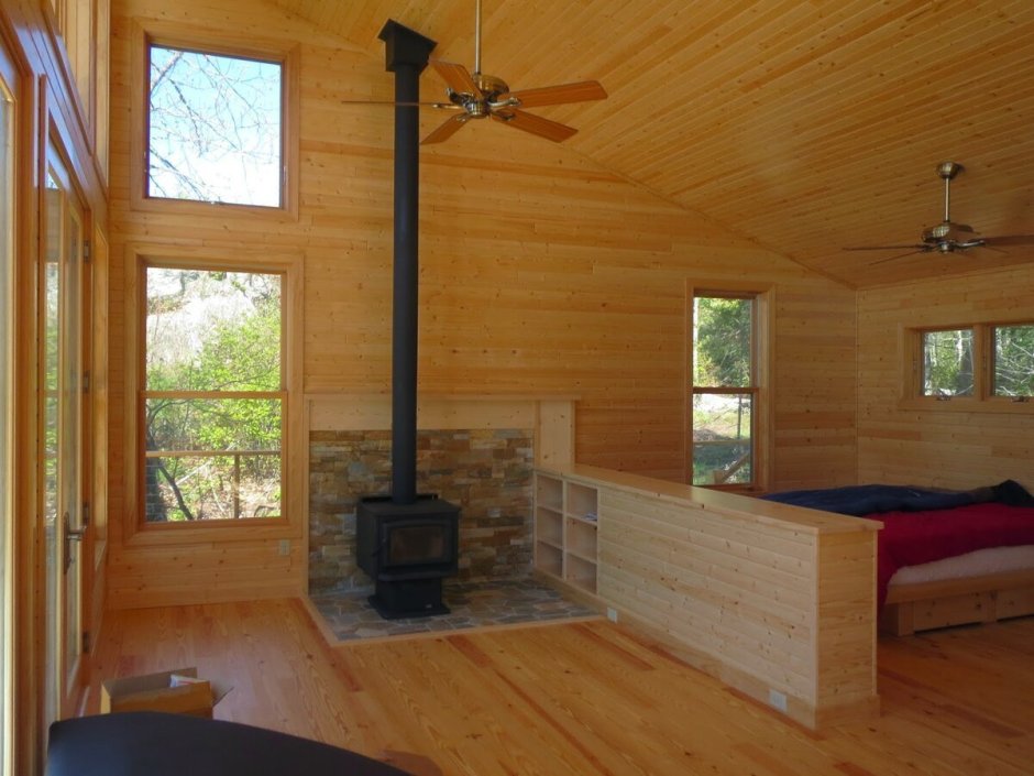 Печь в каркасном доме