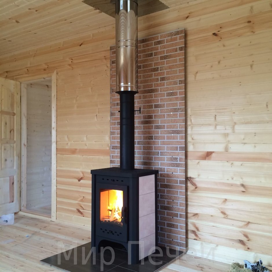 Печь-камин Бавария плитой монтаж
