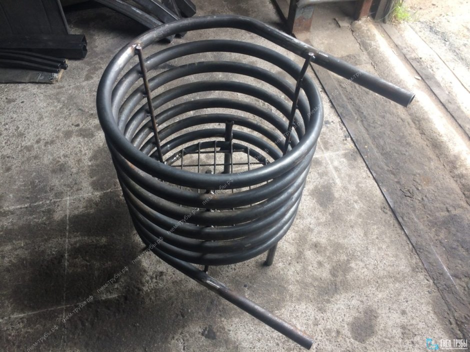 Спиральный дровяной водонагреватель