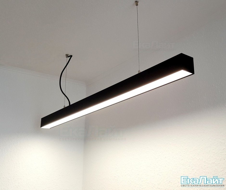 Линейный подвесной светильник 1200 мм 23 w светодиодный на тросах