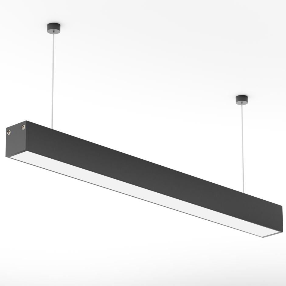 Светильник линейный накладной Liner s 50w 4000k 1200x34x58mm, ip40 220v черный