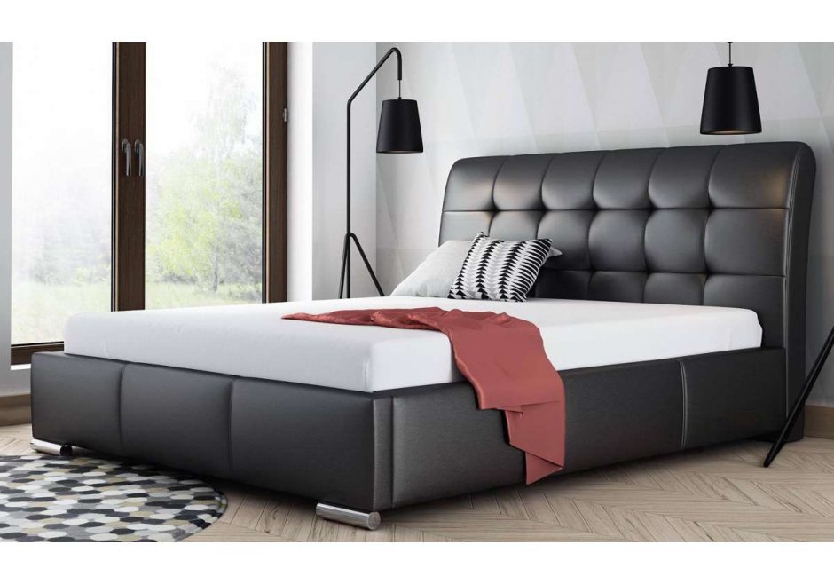 Кровать двуспальная Амбер (160х200) Майер Браун