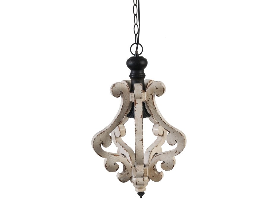 Винтажная деревянная люстра