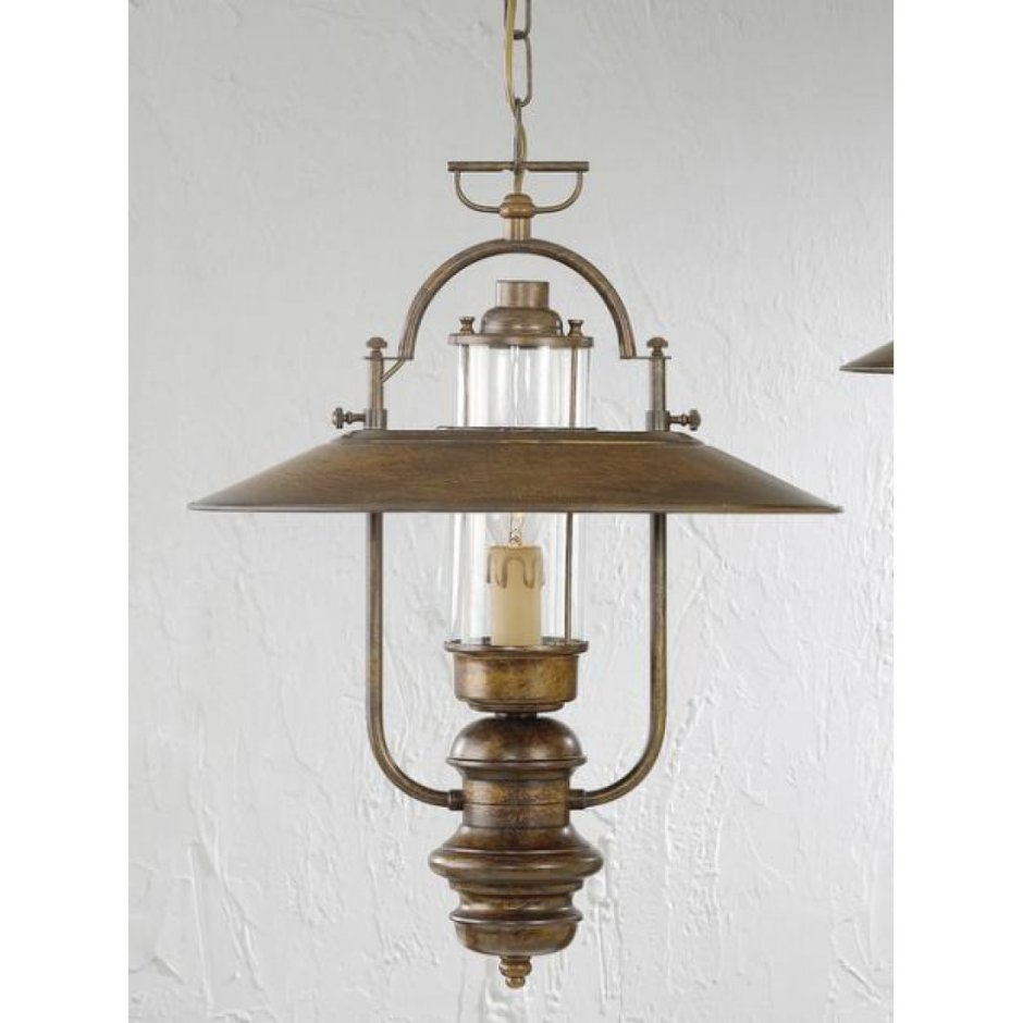 Подвесной светильник Lustrarte 287-1222 матовая латунь антик