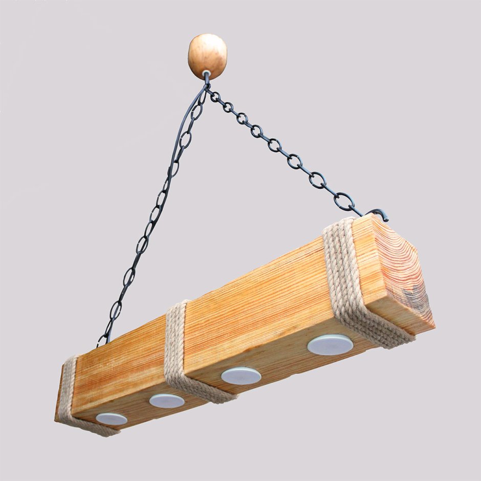 Деревянная люстра