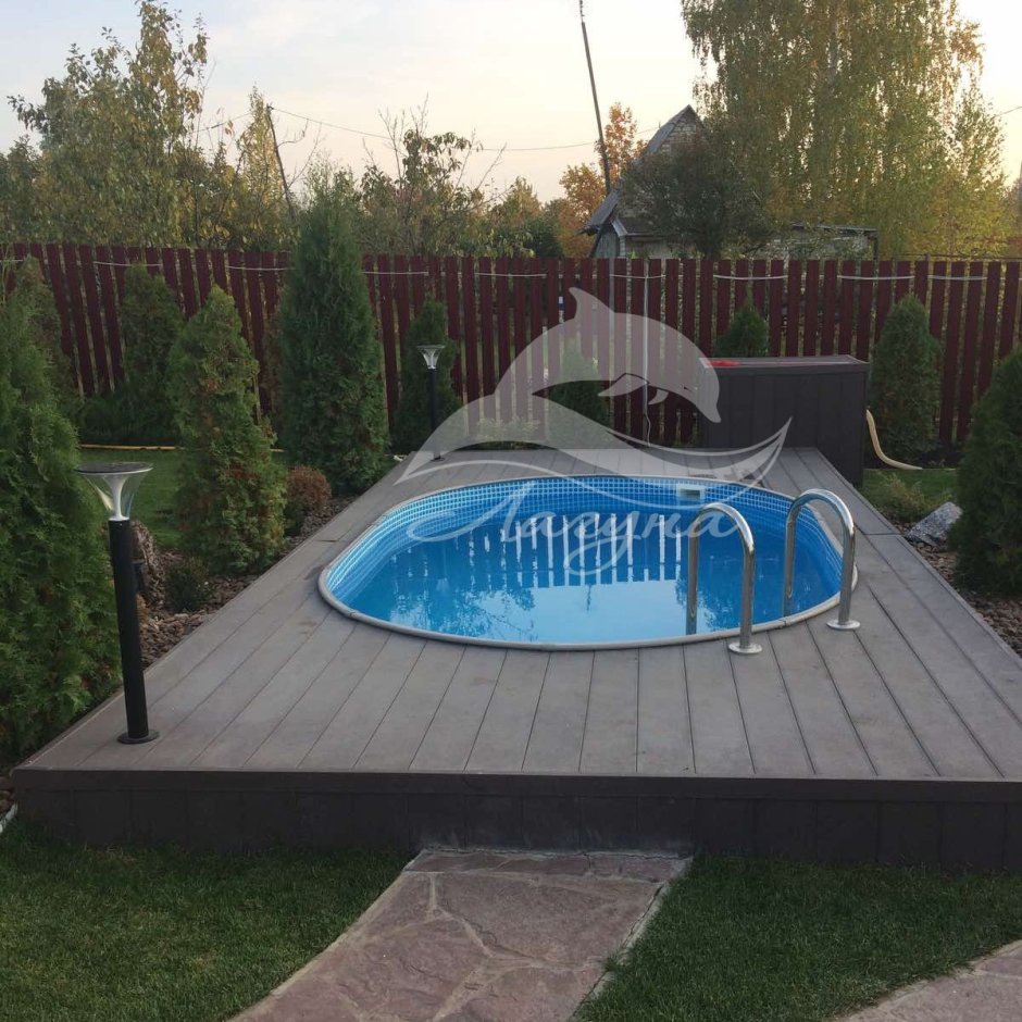 Бассейн Лагуна овальный вкапываемый