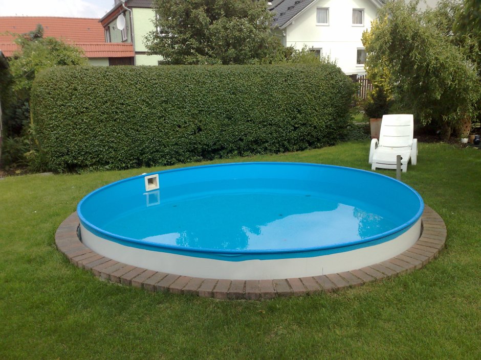 Вкопанный каркасный бассейн