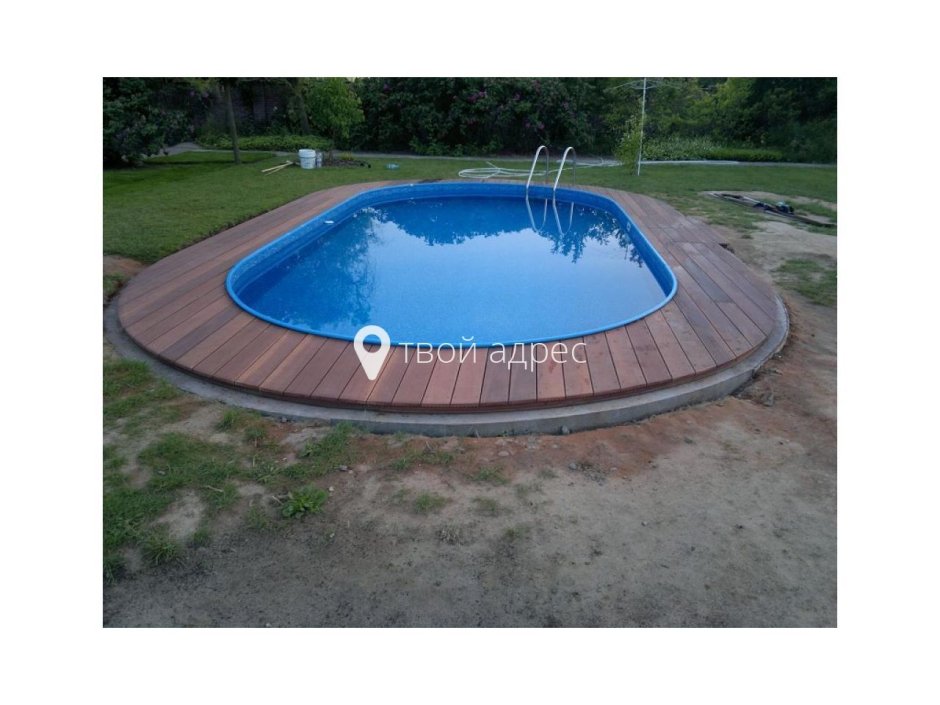 Бассейн Лагуна морозоустойчивый овальный