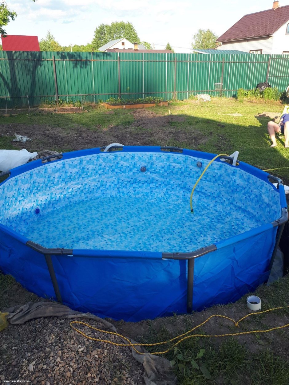 Вкопанный бассейн Интекс