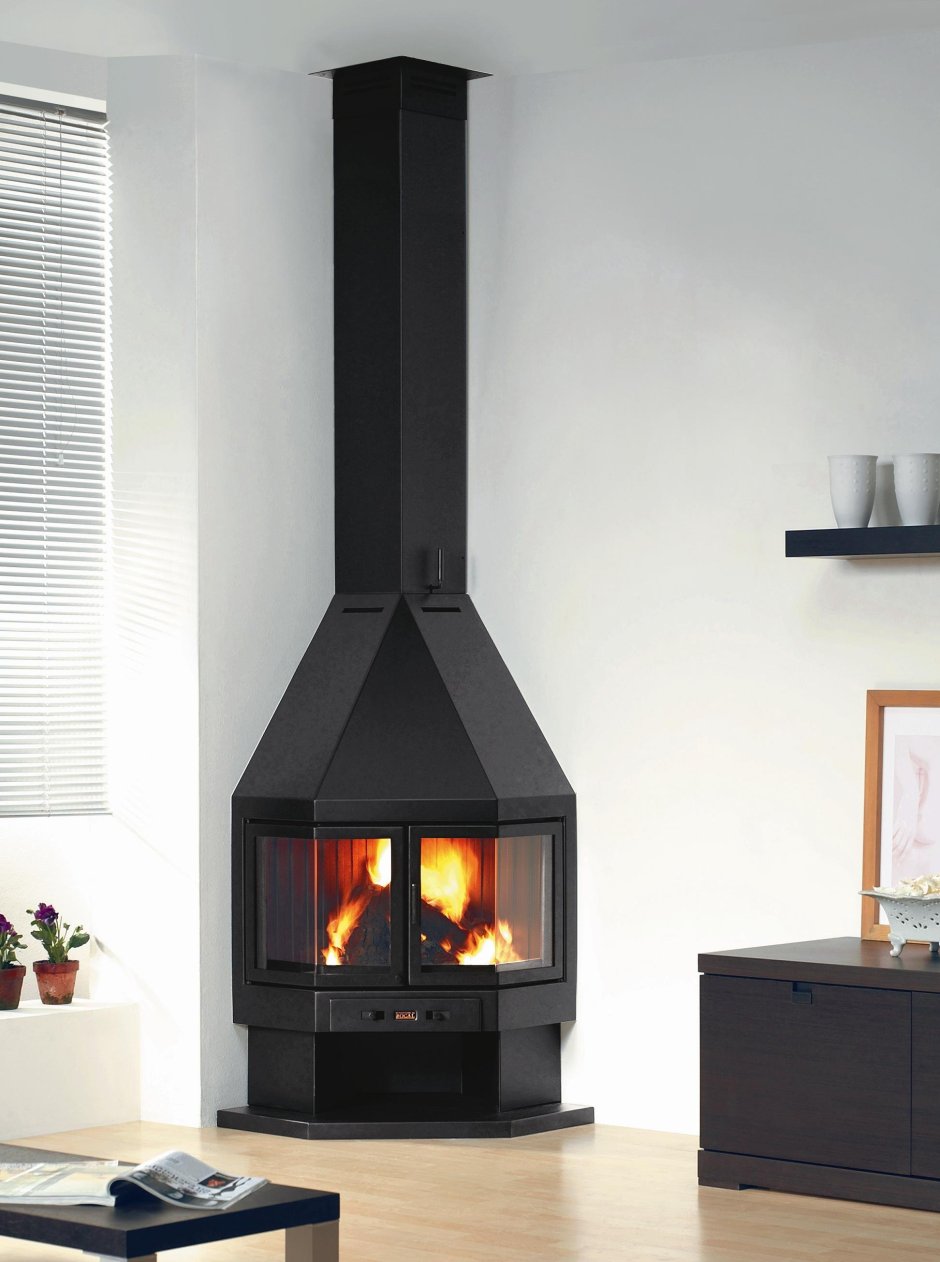 Камин Rocal Angle в интерьере