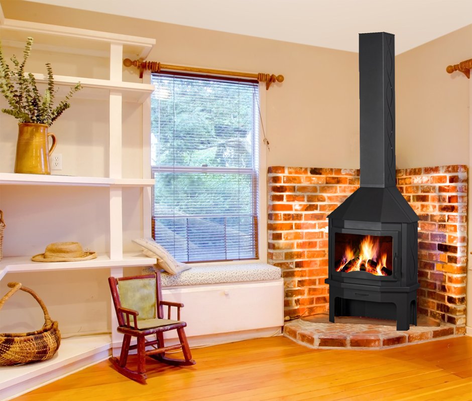 Печь камин Мюнхен пристенно-угловой