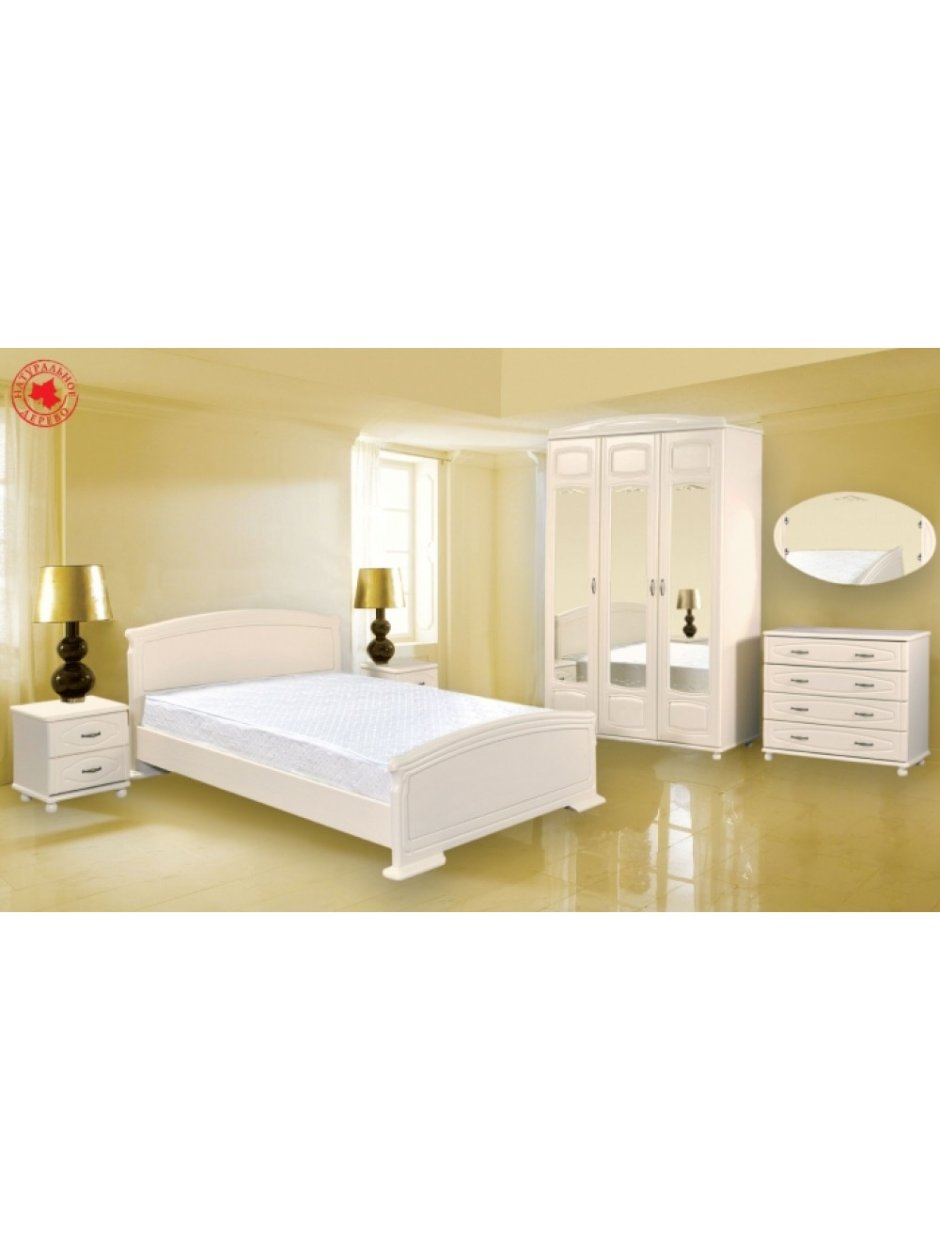 Спальный гарнитур Эвита слоновая кость