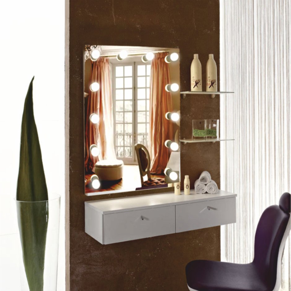 Зеркало гримерное Бриджит 600 800 Континент