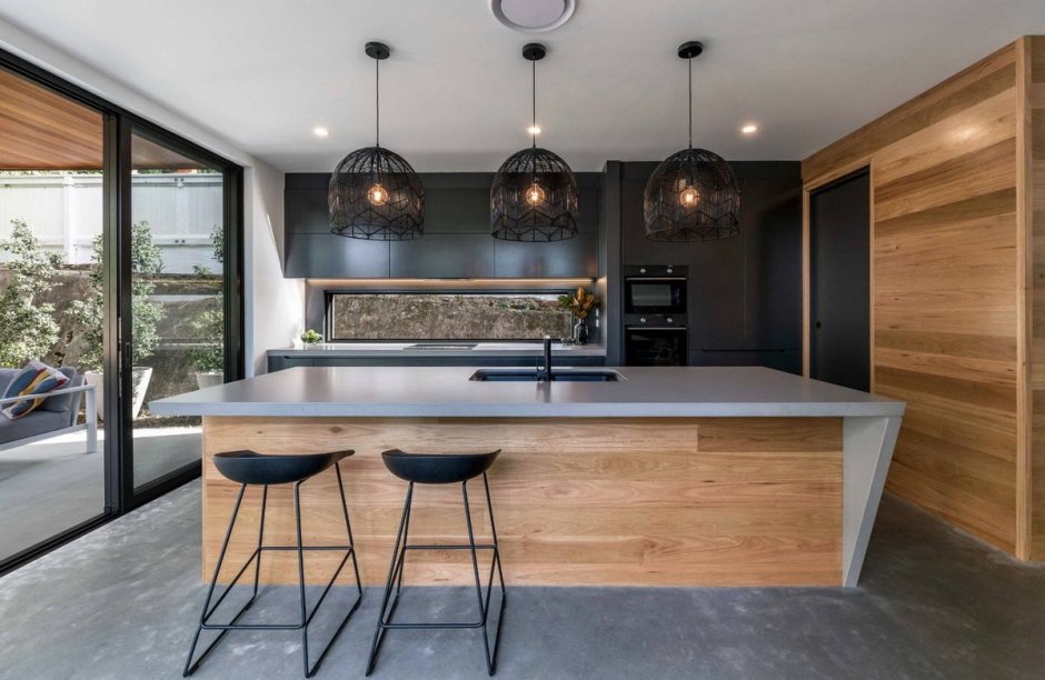 Деревянные кухни в современном стиле