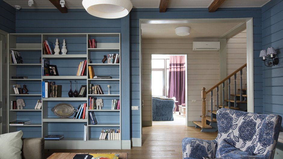 Крашеная вагонка в интерьере