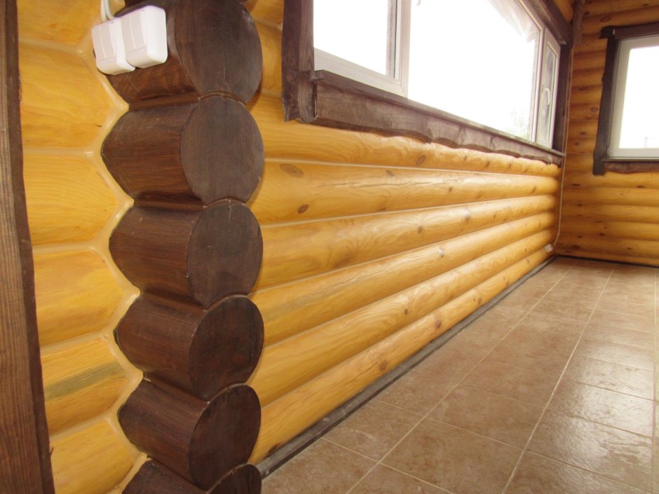 Цвета оцилиндрованного бревна