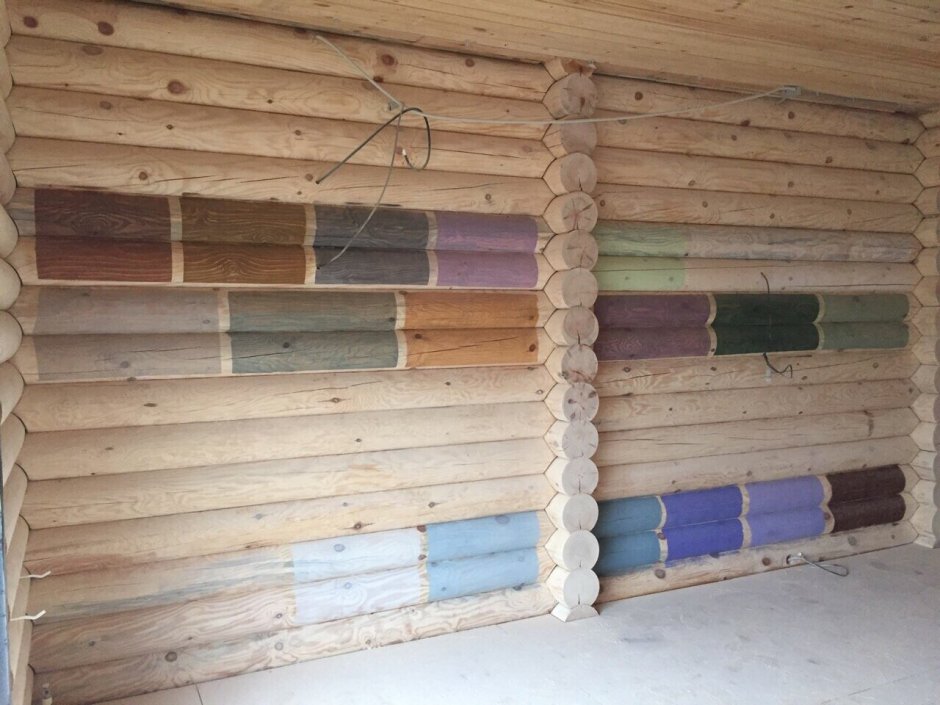 Краска для бревенчатого дома внутри