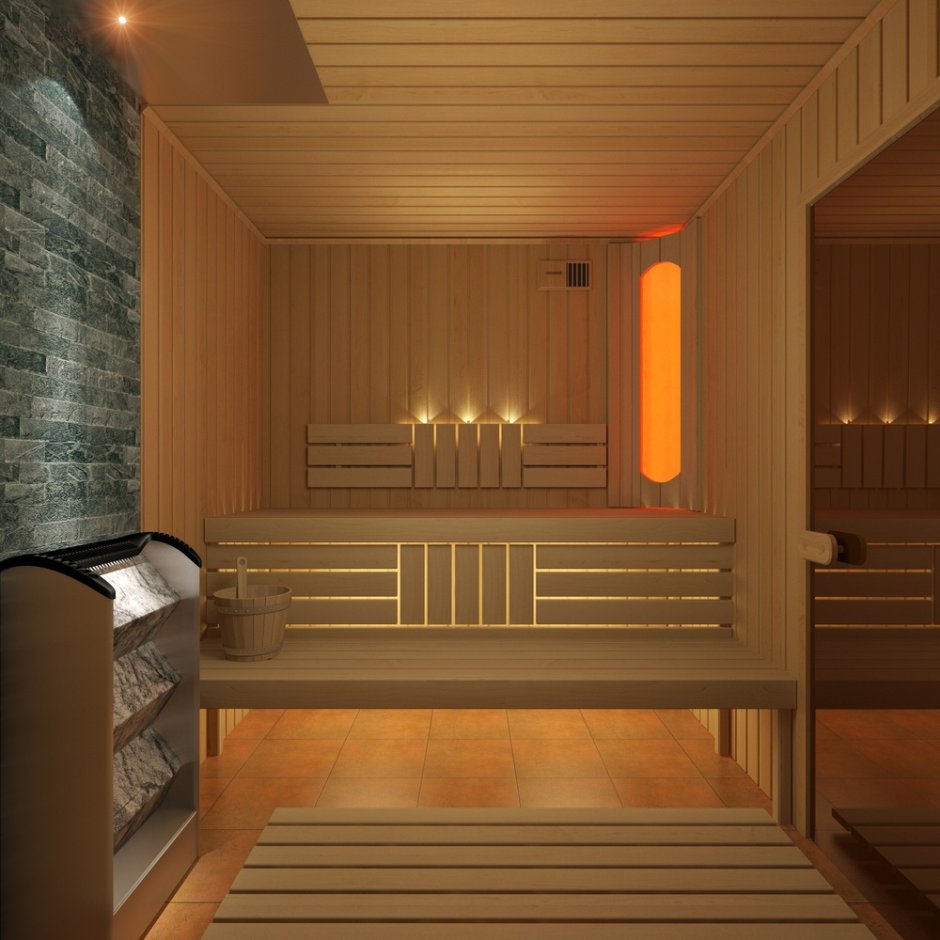 Финская сауна 3ds Max